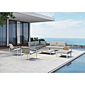 Sunfun Solo Chaise lounge (L x An x Al: 194 x 114,5 x 66 cm, Gris claro, Aluminio) | BAUHAUS
