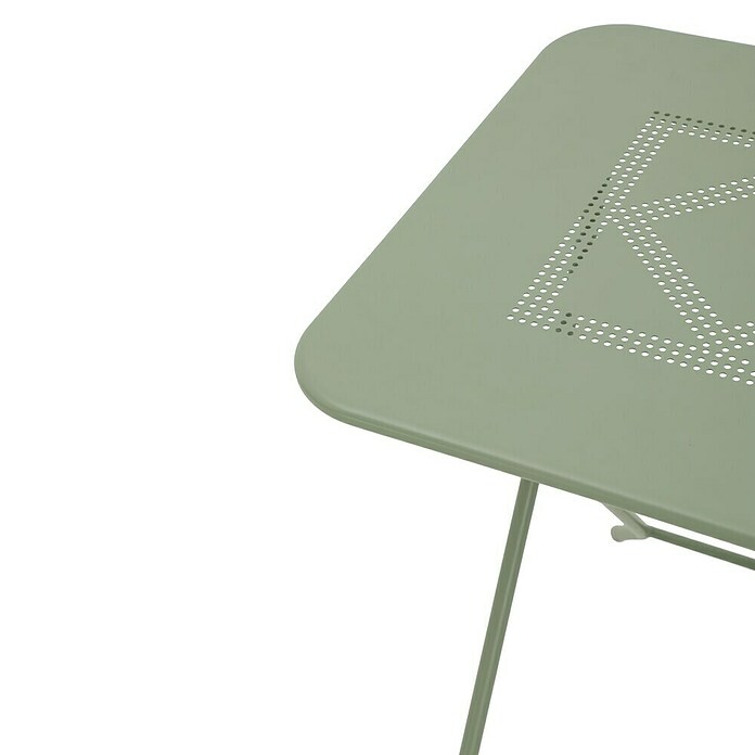 Conjunto de muebles de balcón Jordan (3 pzs., Acero, Verde, Abatible) | BAUHAUS