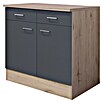 Flex-Well Tiago Unterschrank (B x T x H: 80 x 60 x 85 cm, Basaltgrau matt) | BAUHAUS