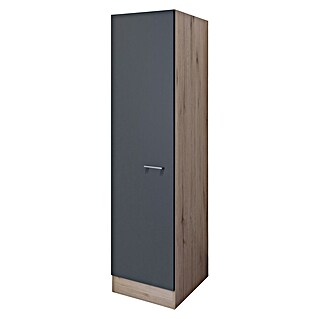 Flex-Well Tiago Geschirrschrank (50 x 57 x 200 cm, Basaltgrau matt)