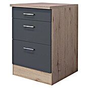 Flex-Well Tiago Unterschrank Auszug (B x T x H: 60 x 60 x 85 cm, Basaltgrau matt) | BAUHAUS