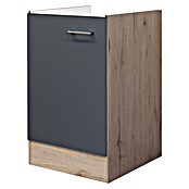 Flex-Well Tiago Spülenunterschrank (B x T x H: 50 x 57 x 82 cm, Basaltgrau matt) | BAUHAUS