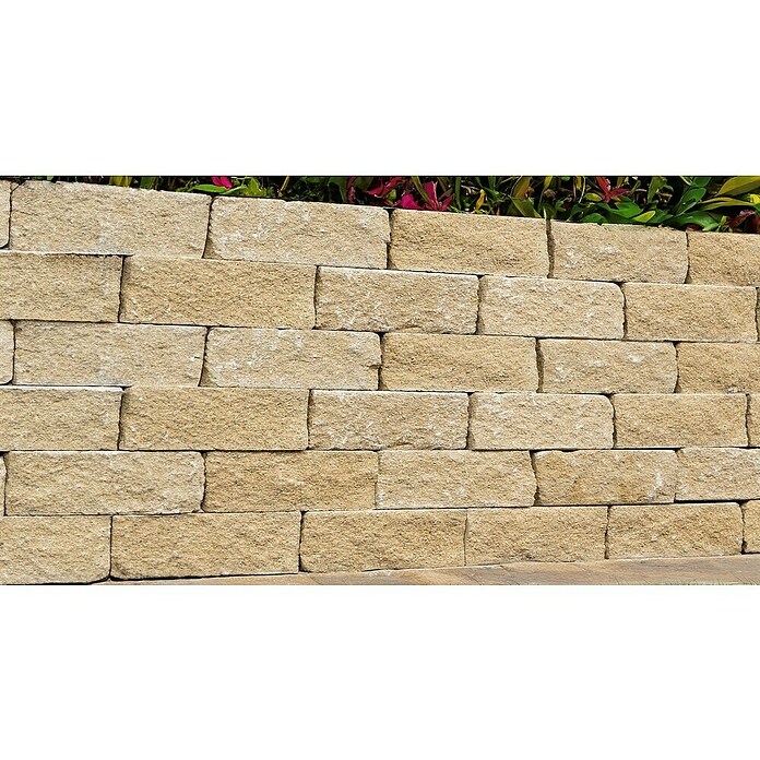 Seesteiner Mauerstein Felsino (28 x 10 x 12 cm, Beton, Sand) | BAUHAUS