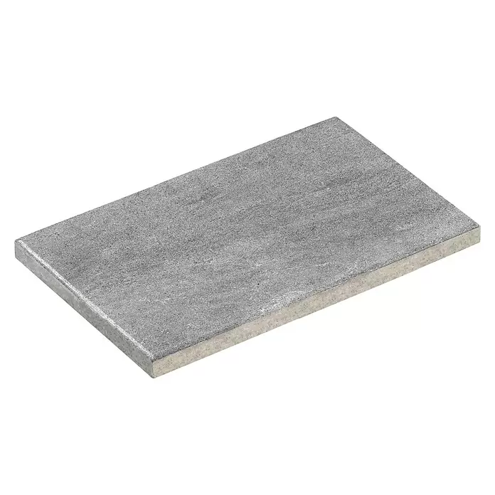 Diephaus Terrassenplatte Atlanta - 60 x 40 x 4 cm, Basalt, Beton - Rechteckige graue Pflasterplatte mit strukturierter Oberfläche.