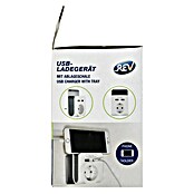 REV Cargador USB Enchufe adaptador (Blanco, 2 conexiones USB) | BAUHAUS