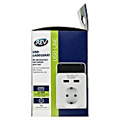 REV Cargador USB Enchufe adaptador (Blanco, 2 conexiones USB) | BAUHAUS