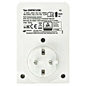 REV Cargador USB Enchufe adaptador (Blanco, 2 conexiones USB) | BAUHAUS