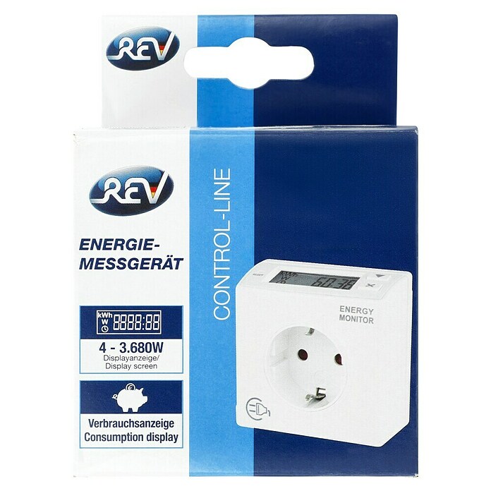 REV Uređaj za mjerenje potrošnje električne energije  (Snaga: 3.680 W) | BAUHAUS