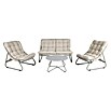 Conjunto de muebles Formentera (4 pzs., Acero/Olefina, Gris/Blanco) | BAUHAUS