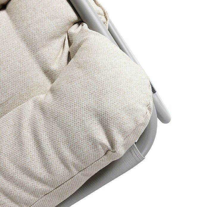 Conjunto de muebles Formentera (4 pzs., Acero/Olefina, Gris/Blanco) | BAUHAUS