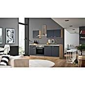 Flex-Well Tiago Singleküche (Breite: 210 cm, Grau, Mit Elektrogeräten) | BAUHAUS