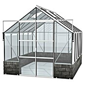 Vitavia Gewächshaus Cassandra 8300 (Außenmaß inkl. Dachüberstand (B x T): 257 x 323 cm, 3 mm, Aluminium/ Basalt) | BAUHAUS