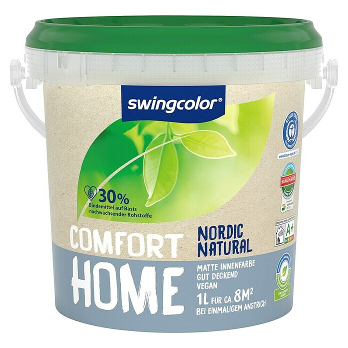 swingcolor Wandfarbe Comfort Home (Nordic Natural, Stumpfmatt, 1 l, Konservierungsmittelfrei) | BAUHAUS