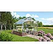 Vitavia Gewächshaus Cassandra 8300 (Außenmaß inkl. Dachüberstand (B x T): 257 x 323 cm, 3 mm, Aluminium/ Herbstlaub) | BAUHAUS