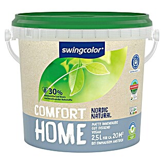 swingcolor Wandfarbe Comfort Home (Nordic Natural, Stumpfmatt, 2,5 l, Konservierungsmittelfrei)