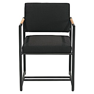 SENSUM Gartenstuhl Arendal (Schwarz/Teak, L x B x H: 79,5 x 61 x 53 cm)