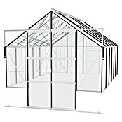 Vitavia Gewächshaus Cassandra 9900 (3,85 x 2,57 x 2,49 m, Farbe: Aluminium, Einscheibensicherheitsglas (ESG))