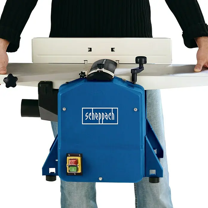 Scheppach Hobelmaschine HMS 850 - 1.250 W - Abbildung einer Scheppach Hobelmaschine, ideal für präzise Holzbearbeitung.
