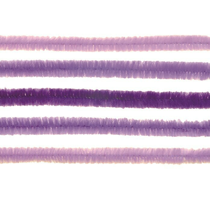 Glorex Biegeplüsch Mix II (Violett, 50 cm, 10 Stk.)