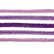 Glorex Biegeplüsch Mix II (Violett, 50 cm, 10 Stk.)