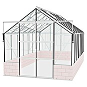 Vitavia Gewächshaus Cassandra 11500 (4,48 x 2,57 x 2,49 m, Farbe: Aluminium, Einscheibensicherheitsglas (ESG))