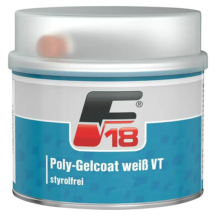 F18 Poly-Gelcoat - 500 g - Dose Poly-Gelcoat weiß VT styrolfrei.