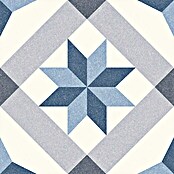 Feinsteinzeugfliese Vintage Rivera Menton (25 x 25 cm, Weiß/Blau/Grau, Glasiert)
