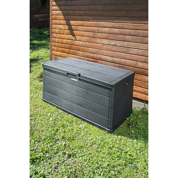 Progarden Garten-Aufbewahrungsbox Alpha (L x B x H: 118 x 59 x 57 cm, Kunststoff, Anthrazit) | BAUHAUS