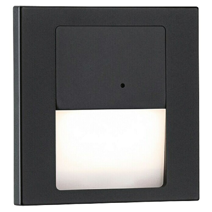 Paulmann Aplique de pared LED Tsaro Leader (L x An x Al: 3,6 x 8 x 8 cm, Blanco cálido, Negro Mate) | BAUHAUS