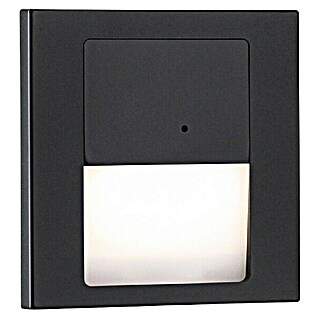 Paulmann Aplique de pared LED Tsaro Leader (L x An x Al: 3,6 x 8 x 8 cm, Blanco cálido, Negro Mate)