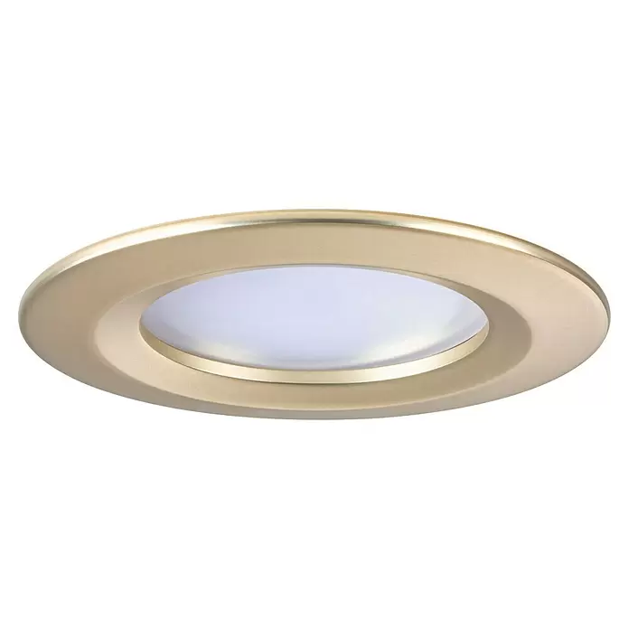 Paulmann Nova LED-Einbauleuchten-Set rund Coin - 3 W, Gold, 3 Stk., Warmweiß - Runde, goldfarbene LED-Einbauleuchte mit mattiertem weißem Diffusor für gleichmäßige Beleuchtung.