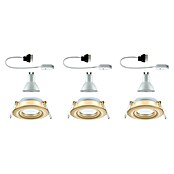 Paulmann Nova Set de focos LED empotrables Nova Coin (7 W, Blanco cálido, IP65, 3 ud., Oro) | BAUHAUS