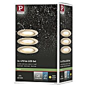 Paulmann Nova Set de focos LED empotrables redondos Coin 3-Stepdim (3 W, Oro, 3 ud., Blanco cálido) | BAUHAUS