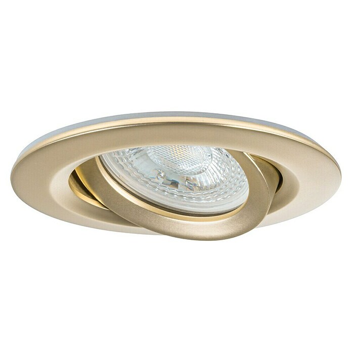 Paulmann Nova Set de focos LED empotrables Nova Coin (7 W, Blanco cálido, IP65, 3 ud., Oro) | BAUHAUS