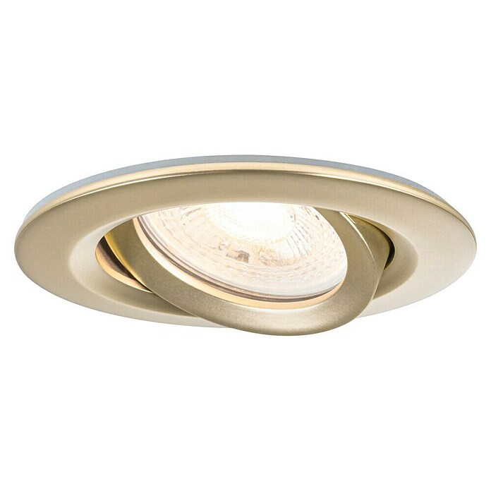 Paulmann Nova Set de focos LED empotrables Nova Coin (7 W, Blanco cálido, IP65, 3 ud., Oro) | BAUHAUS
