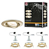 Paulmann Nova Set de focos LED empotrables Nova Coin (7 W, Blanco cálido, IP65, 3 ud., Oro) | BAUHAUS