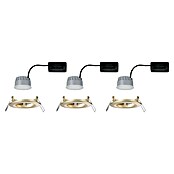 Paulmann Nova Set de focos LED empotrables redondos Coin 3-Stepdim (3 W, Oro, 3 ud., Blanco cálido) | BAUHAUS