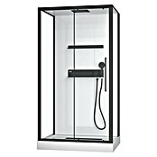 Aurlane Komplettdusche Phantom 3 (90 x 115 x 217 cm, Weiß/Schwarz) | BAUHAUS