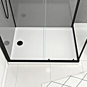 Aurlane Cabina de ducha Touch Rectangle (80 x 110 x 215 cm, Negro) | BAUHAUS