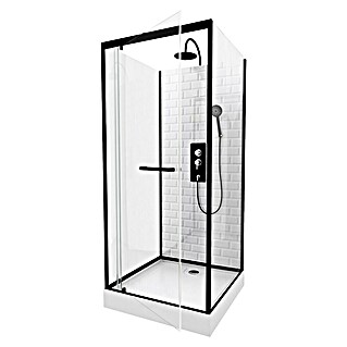 Aurlane Cabina de ducha completa Metro (90 x 90 x 225 cm)