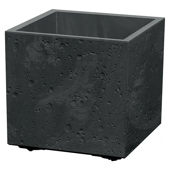 Lienbacher Pflanztopf Sierra Square (Betonoptik, B x H: 28 x 28 cm,  Kunststoff, Anthrazit) | BAUHAUS