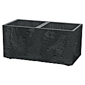 Lienbacher Pflanztopf Sierra Case (B x H: 77 x 38 cm, Betonoptik, Kunststoff, Schwarz) | BAUHAUS