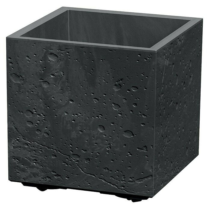 Lienbacher Pflanztopf Sierra Square (Betonoptik, B x H: 28 x 28 cm, Kunststoff, Schwarz) | BAUHAUS