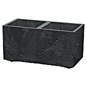 Lienbacher Pflanztopf Sierra Case (B x H: 57 x 28 cm, Betonoptik, Kunststoff, Schwarz) | BAUHAUS