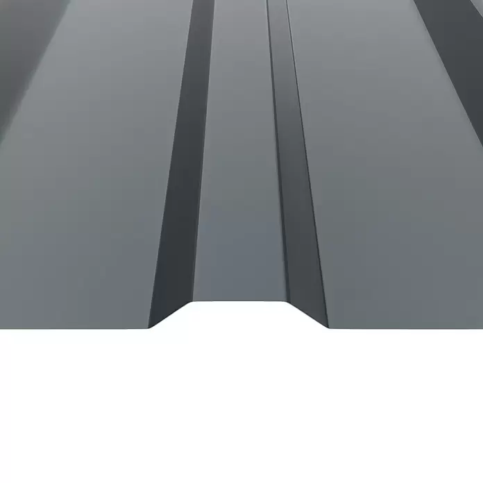 Metdach Dachblech TR35 - 300 cm x 103,5 cm x 0,5 mm, Anthrazit - Graues Wellblech für Dächer mit ausgeprägten Rillen.