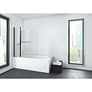 Aurlane Badewannenaufsatz Black Spirit (B x H: 100 x 140 cm, 2 Stk., Schwarz)