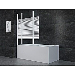 Aurlane Badewannenaufsatz White Elegance (B x H: 125 x 140 cm, 3 Stk., Weiß)