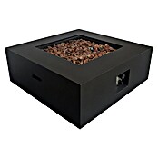 Nora Flames Brasero de gas Loa (16 kW, L x An x Al: 86 x 86 x 35 cm, Acero, Negro) | BAUHAUS