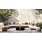 Nora Flames Brasero de gas Loa (16 kW, L x An x Al: 86 x 86 x 35 cm, Acero, Negro) | BAUHAUS