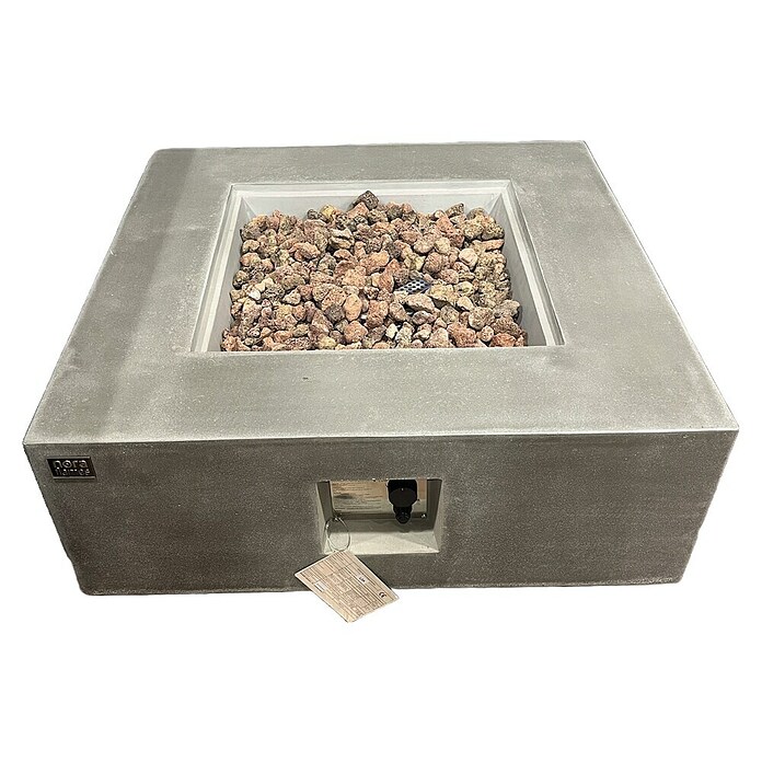 Nora Flames Brasero de gas Loa (16 kW, L x An x Al: 86 x 86 x 35 cm, Acero, Gris) | BAUHAUS